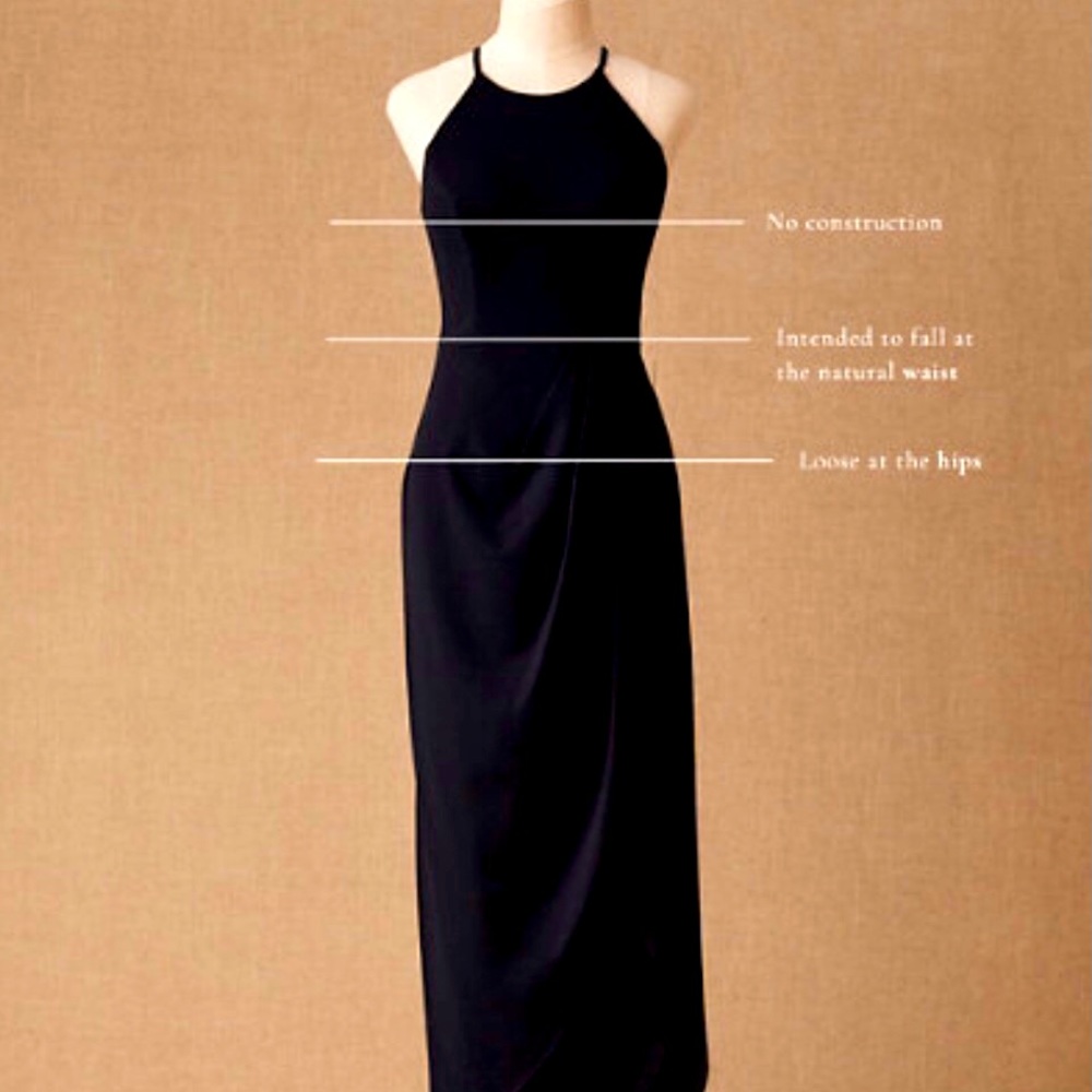 BHLDN Marceau High-low Crepe Dress